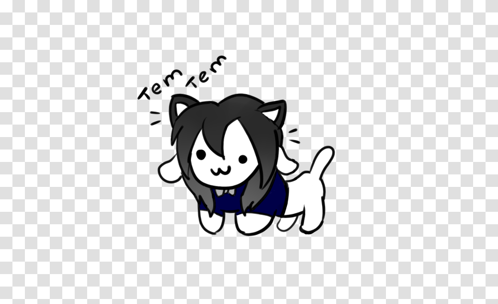 Luckynekoprincess Temmie Is My Spirit Animal In Undertale, Stencil, Hand, Doodle, Drawing Transparent Png