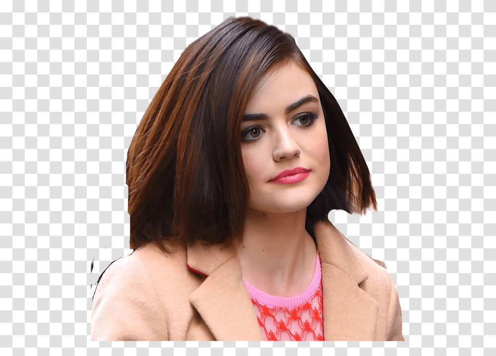 Lucy Hale Shoulder Length Hairstyles 2019, Face, Person, Female Transparent Png