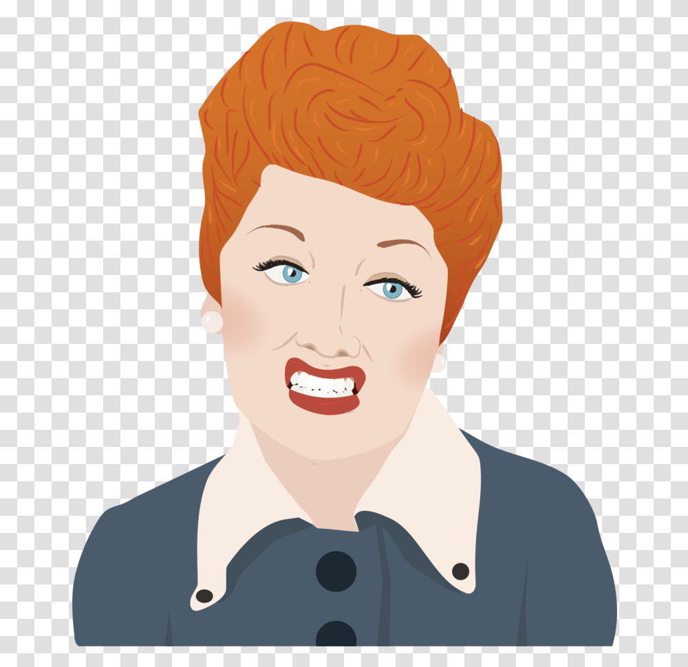 Lucy, Head, Person, Face, Female Transparent Png