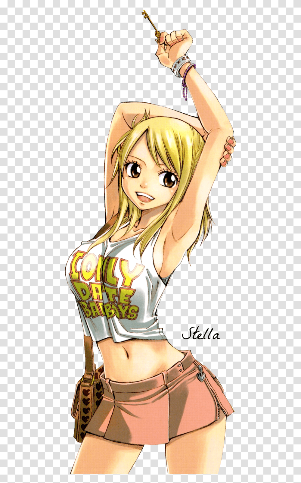 Lucy Heartfilia No Background, Person, Human, Manga, Comics Transparent Png