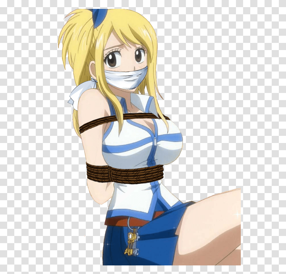 Lucy Heartfilia Tied Up And Gagged By Songokussjsannin8000 Fairy Tail Lucy Anime, Manga, Comics, Book, Costume Transparent Png