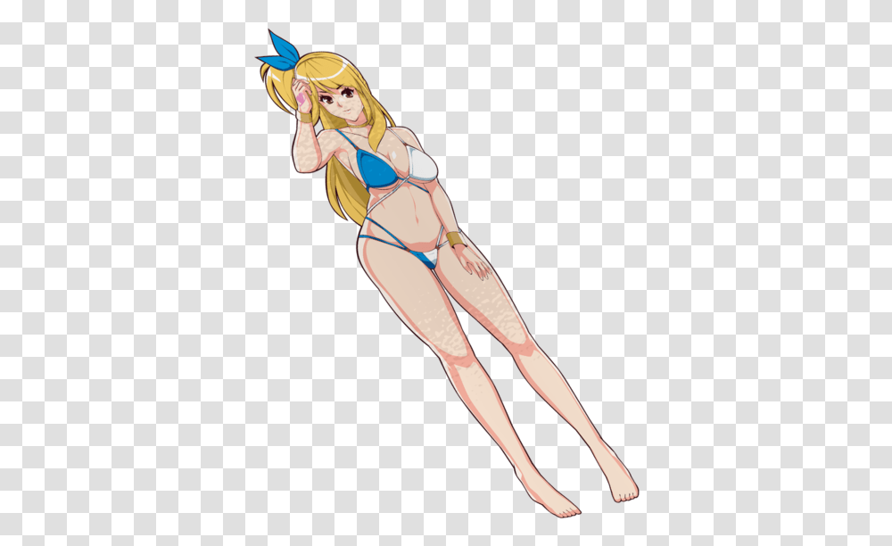 Lucy Heartfilia Waifu Sticker Illustration, Person, Human, Book, Manga Transparent Png