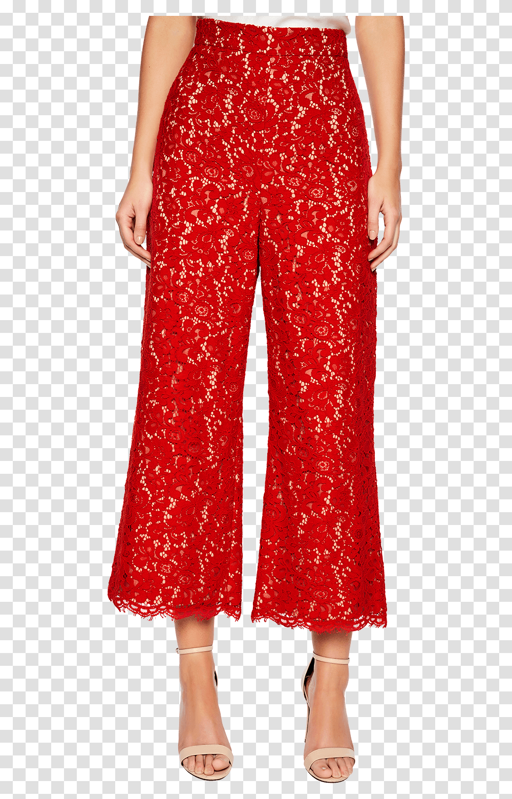 Lucy Lace Culotte In Colour True Red Band Of Gypsies Skirt, Apparel, Evening Dress, Robe Transparent Png