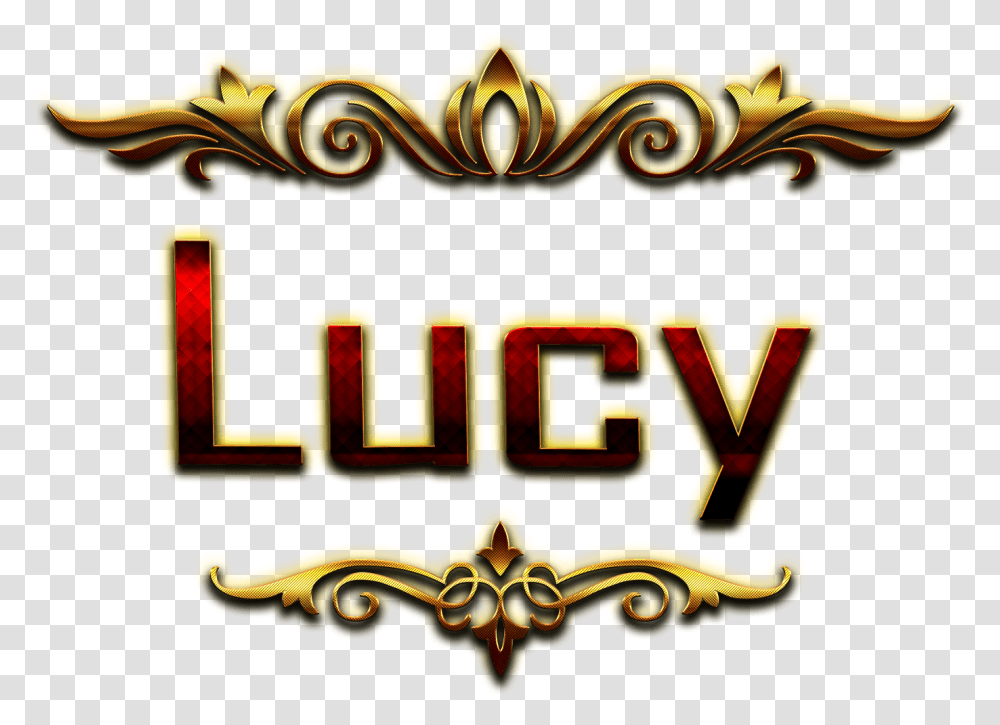 Lucy Name Logo Bokeh Krishna Name, Pac Man Transparent Png