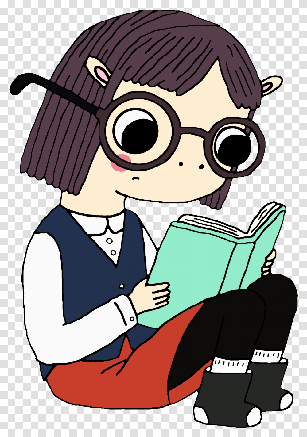Lucy Thompson Summer Camp Island Lucy, Reading, Person, Human, Helmet Transparent Png