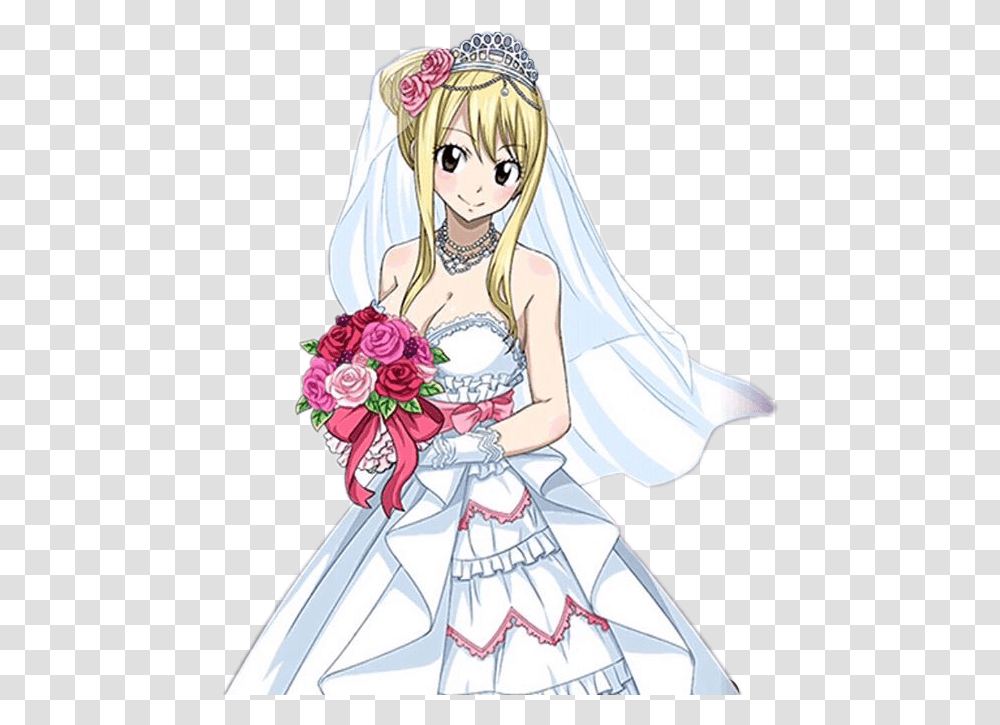 Lucyheartfilia Fairytail Wedding Cute Pretty Freetoedit Lucy Heartfilia Wedding Dress, Manga, Comics, Book Transparent Png