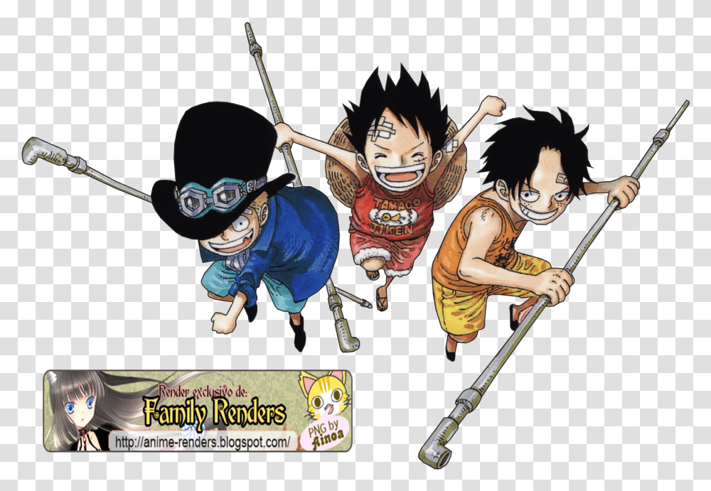 Luffy Ace Amp Sabo Luffy Sabo Ace, Person, Human, Comics, Book Transparent Png