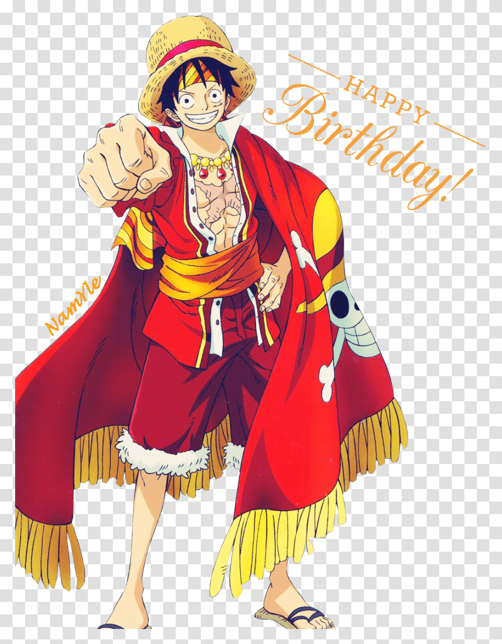 Luffy Chibi One Piece Luffy Happy Birthday, Person, Human, Book, Comics Transparent Png