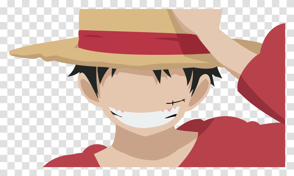 Luffy Chibi Piece Luffy 2 Years Later, Apparel, Sun Hat, Cowboy Hat Transparent Png