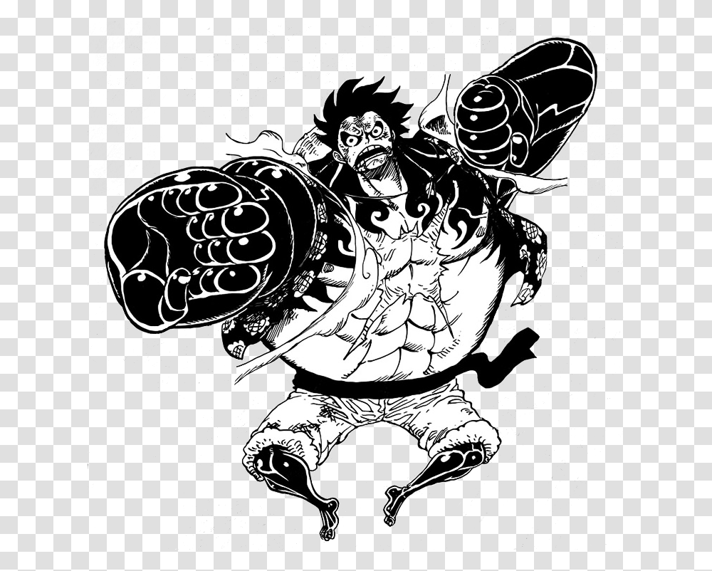 Luffy Gear Manga Render, Doodle, Drawing, Person Transparent Png