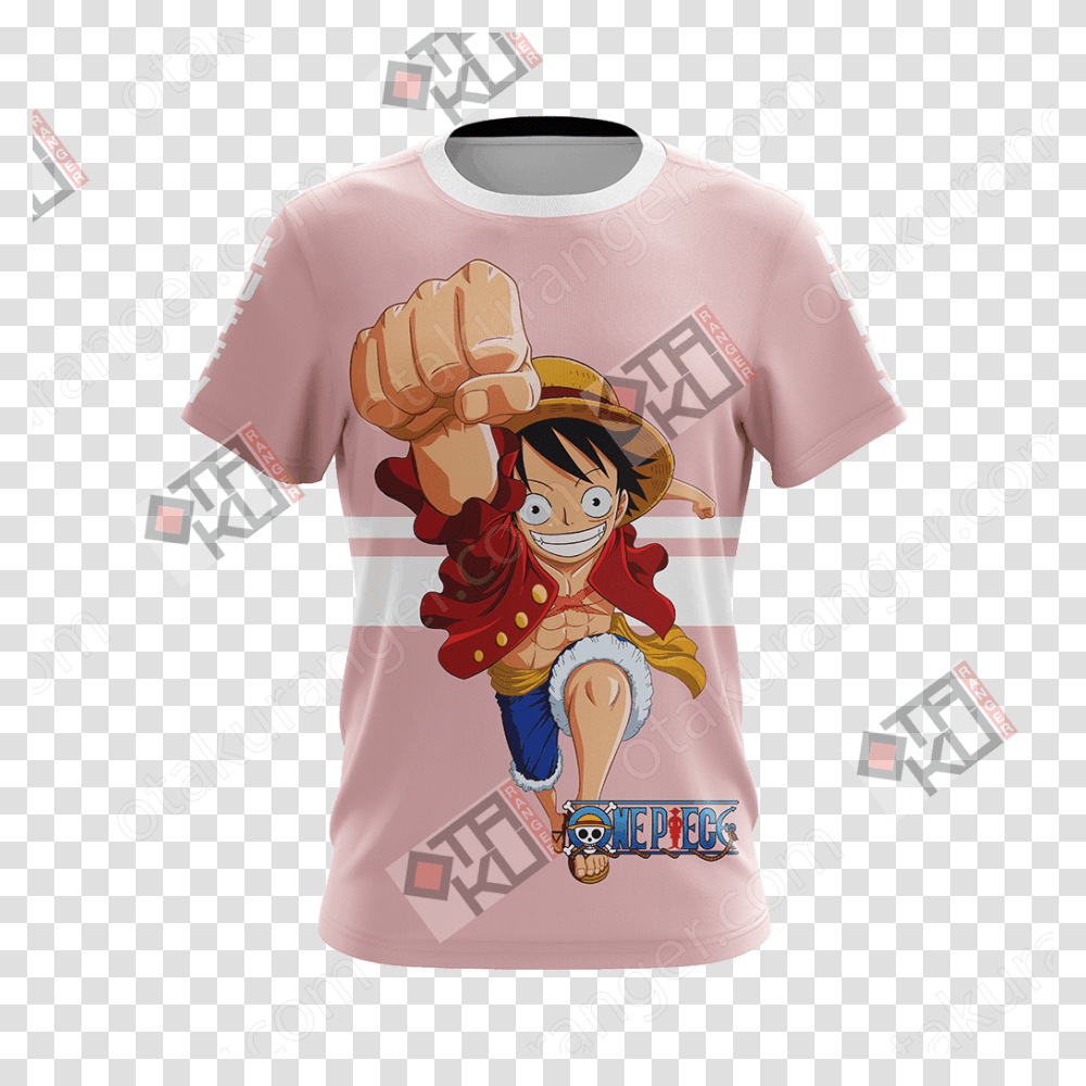 Luffy New Style Unisex 3d T Shirt Luffy One Piece, Apparel, T-Shirt Transparent Png