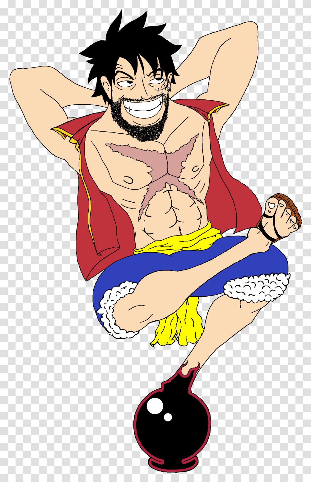 Luffy One Piece Now, Comics, Book, Person Transparent Png