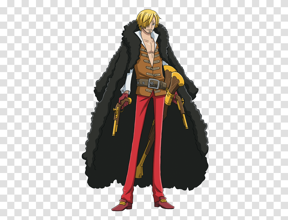 Luffy Zoro Sanji Haki Image With No Sanji, Person, Clothing, Pirate, Costume Transparent Png