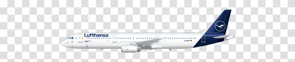 Lufthansa A321, Airplane, Aircraft, Vehicle, Transportation Transparent Png