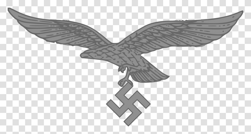 Luftwaffe Eagle No Swastika, Bird, Animal, Flying, Hook Transparent Png