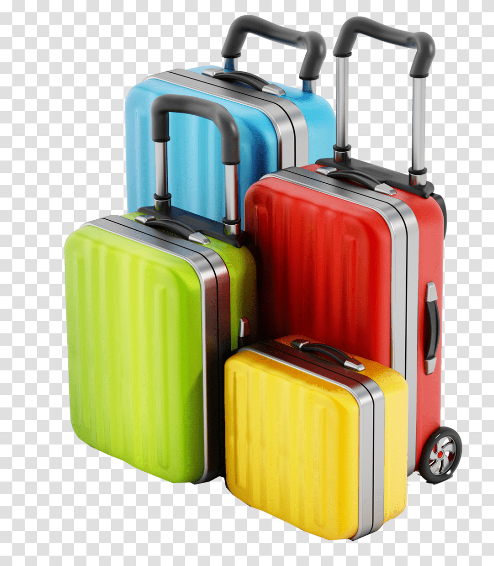 Luggage Download Image, Suitcase, Fire Truck, Vehicle, Transportation Transparent Png
