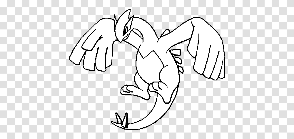 Lugia Coloring, Hook, Claw, Animal, Person Transparent Png