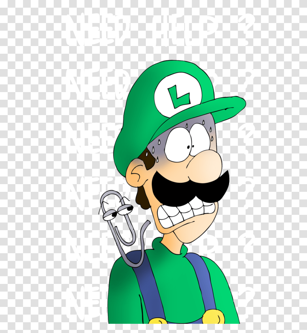 Luigi And Clippy, Advertisement, Poster Transparent Png