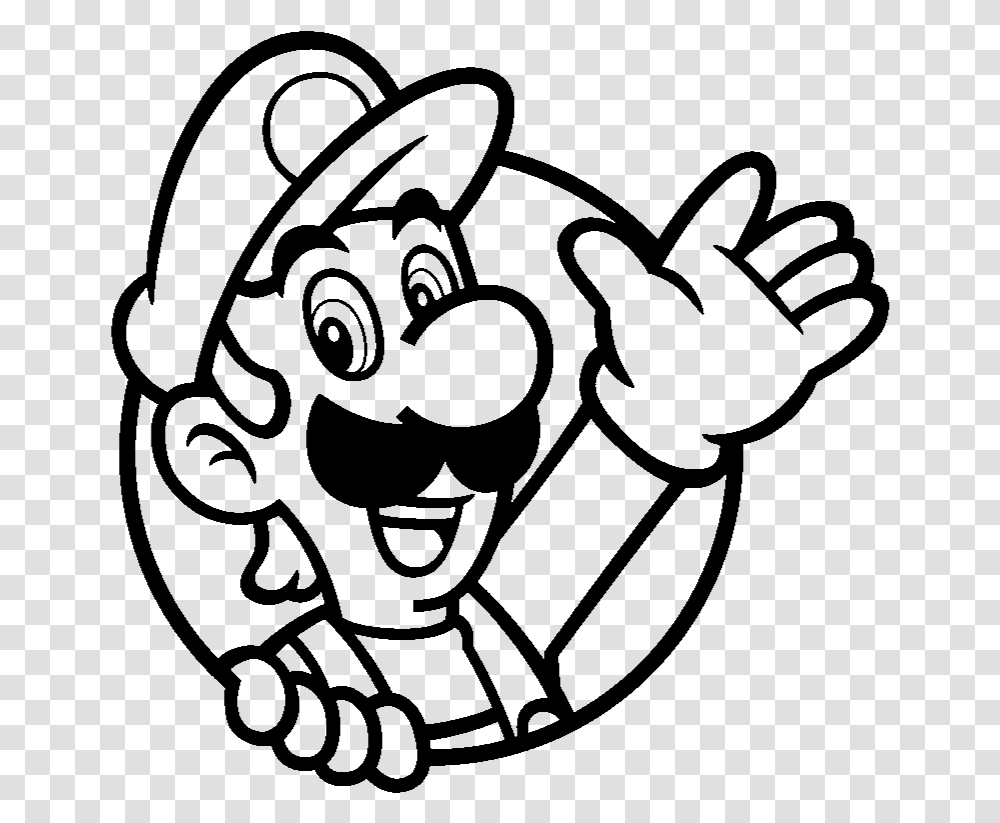 Luigi Clipart Black And White Super Mario 3d World Luigi Icon, Gray Transparent Png