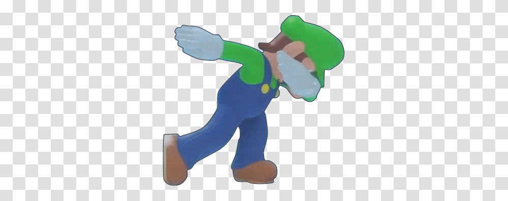 Luigi Dabbing Luigi Dab Know Your Meme, Figurine, Person, Human, Animal Transparent Png