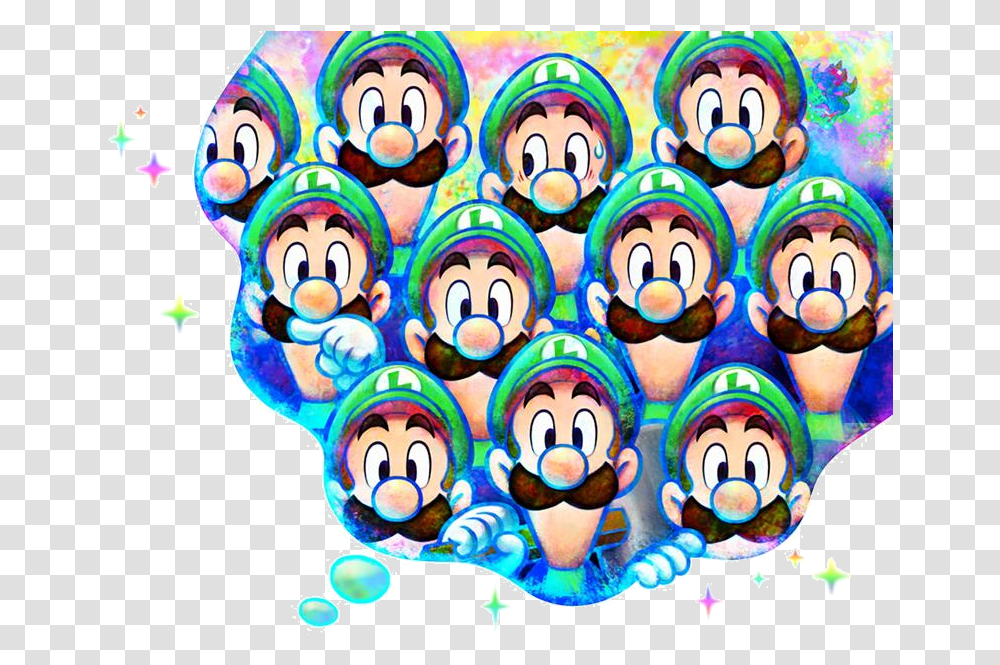 Luigi Dream Bubble Art Mario And Luigi Alphadream, Parade, Crowd, Doodle, Drawing Transparent Png