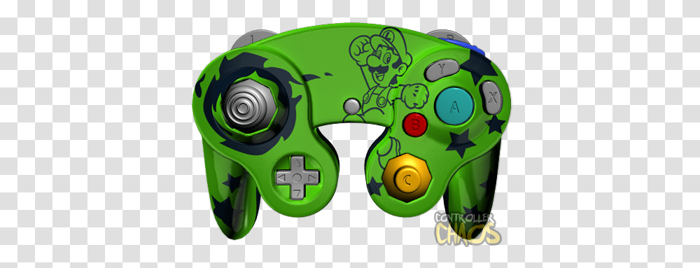 Luigi Emerald Blue Gamecube Controller, Toy, Electronics, Neighborhood, Urban Transparent Png