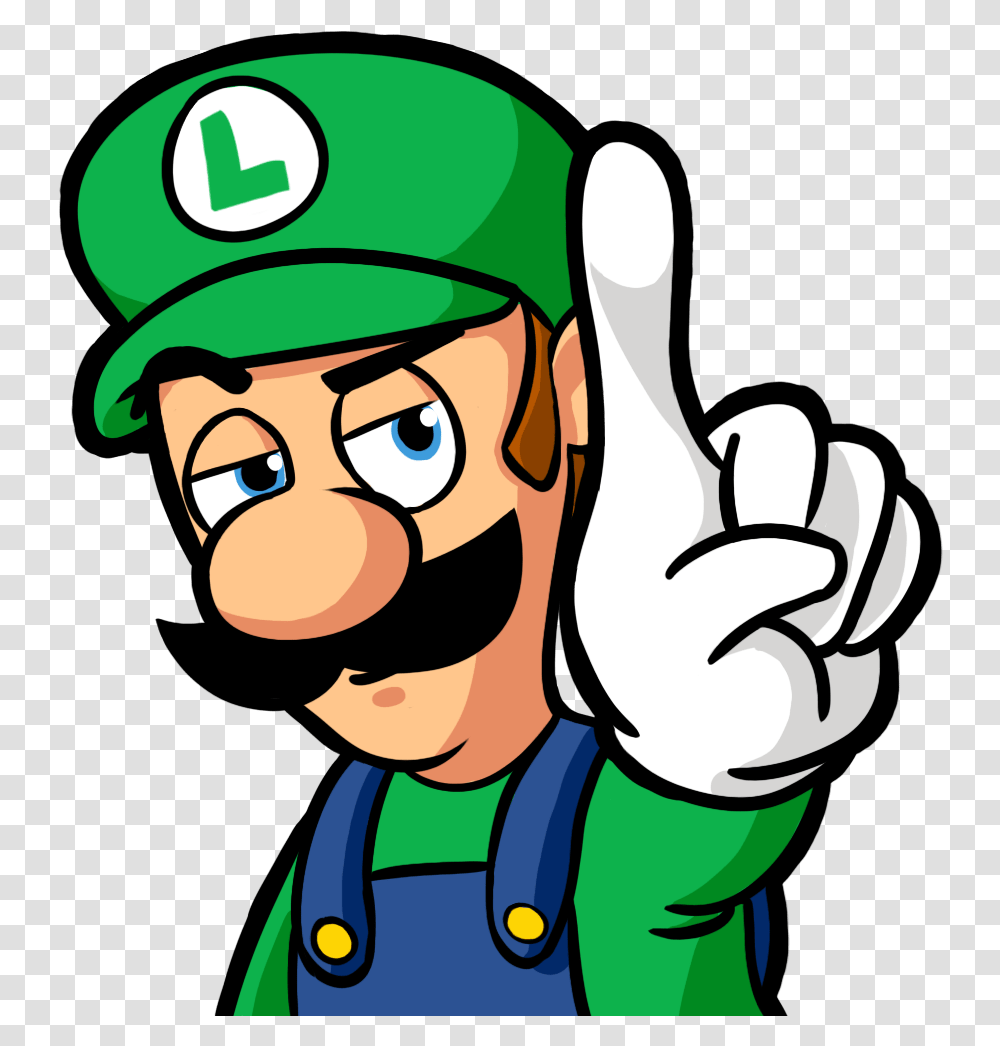 Luigi Emote Cartoon, Hand Transparent Png