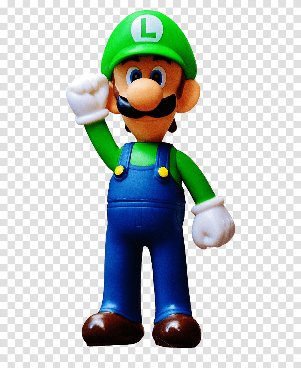 Luigi Figure, Figurine, Toy, Robot Transparent Png