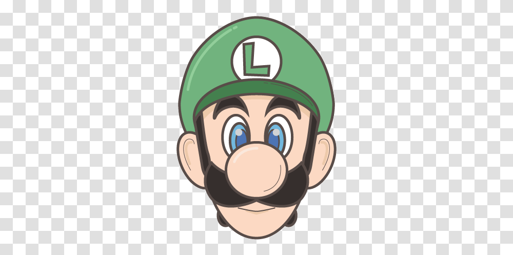 Luigi Head, Helmet, Face, Electronics Transparent Png