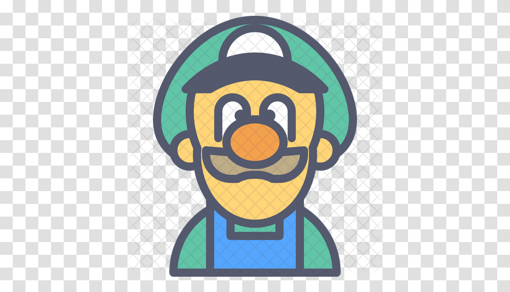 Luigi Icon Of Colored Outline Style Cartoon, Road Sign, Symbol, Text, Outdoors Transparent Png