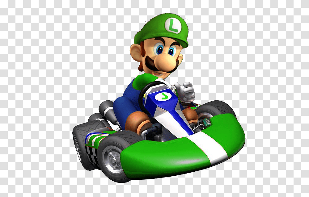 Luigi Kart Super Mario Mario Mario Kart, Toy, Vehicle, Transportation Transparent Png