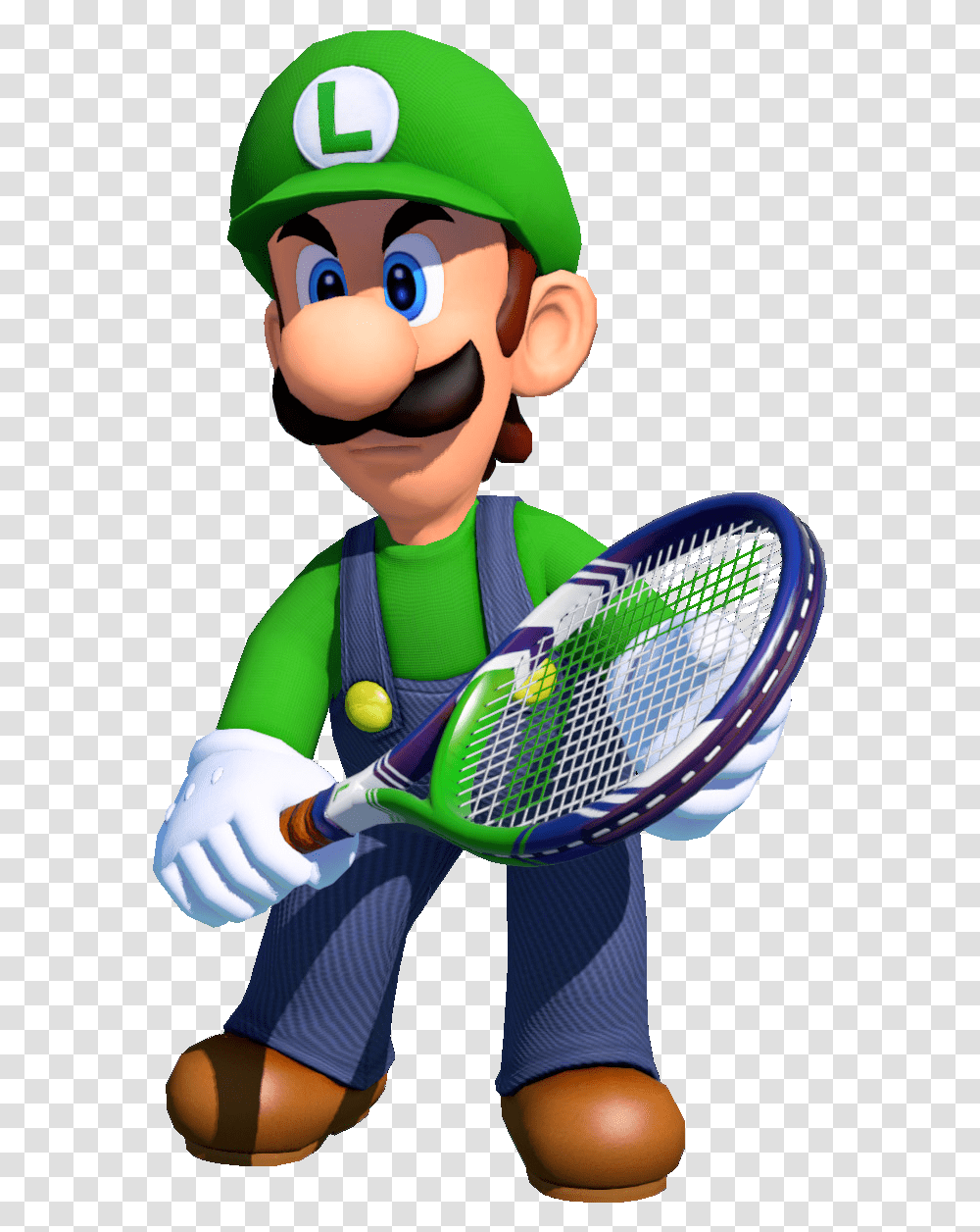 Luigi Mario Tennis Aces, Tennis Racket, Person, Human Transparent Png