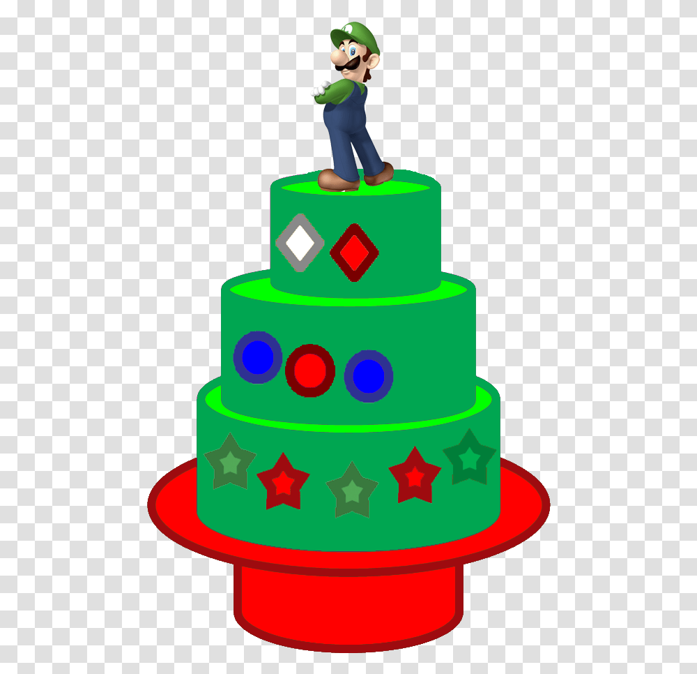 Luigi's Cake Missing Shape Mario And Luigi, Dessert, Food, Birthday Cake, Person Transparent Png