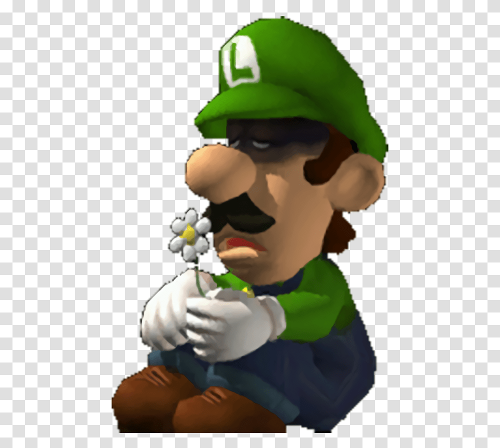 Luigi's Mansion Beta Depressed Luigi Download Mario Kart Tour Luigi, Person, Human, Legend Of Zelda, Elf Transparent Png