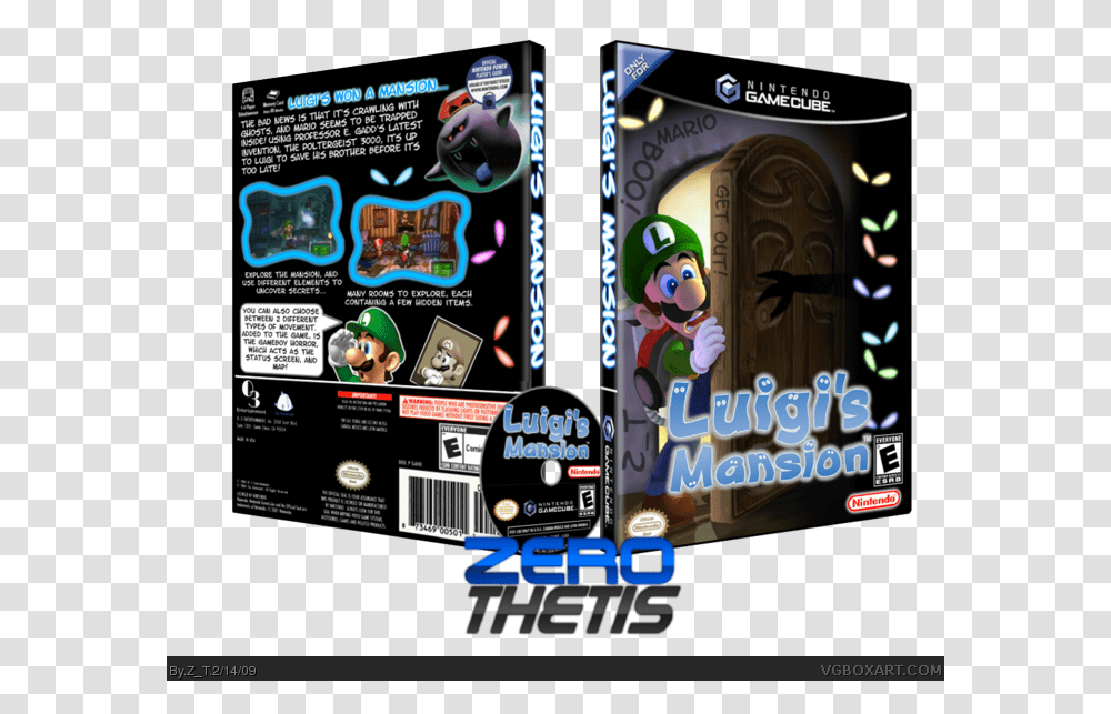 Luigi's Mansion Box Art Cover Flyer, Person, Super Mario, Pac Man Transparent Png