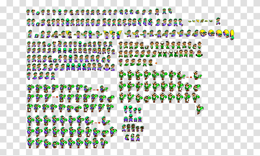 Luigi Sprites, Person, Human, Pac Man Transparent Png