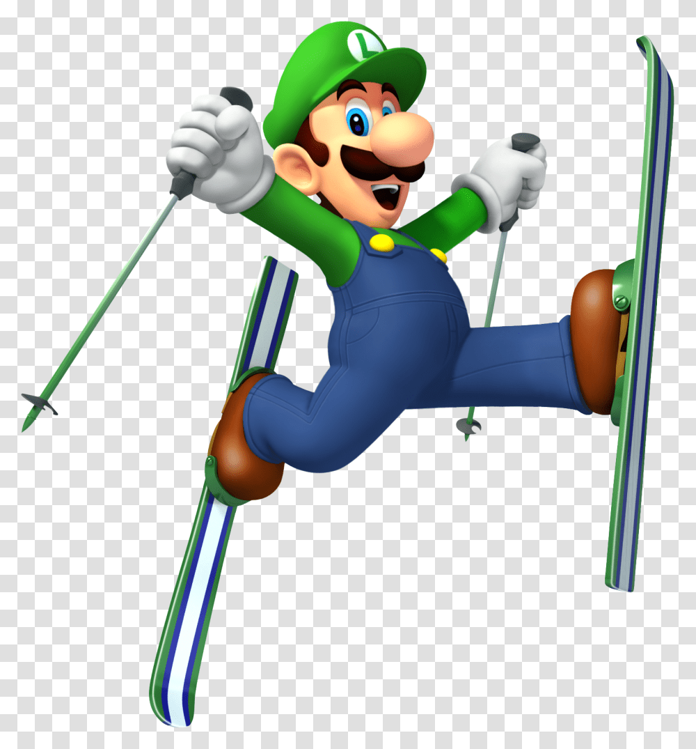 Luigi Super Mario Party Super Mario Brothers Super Mario And Sonic At The Olympic Winter Games Luigi, Toy, Elf, Person, Human Transparent Png