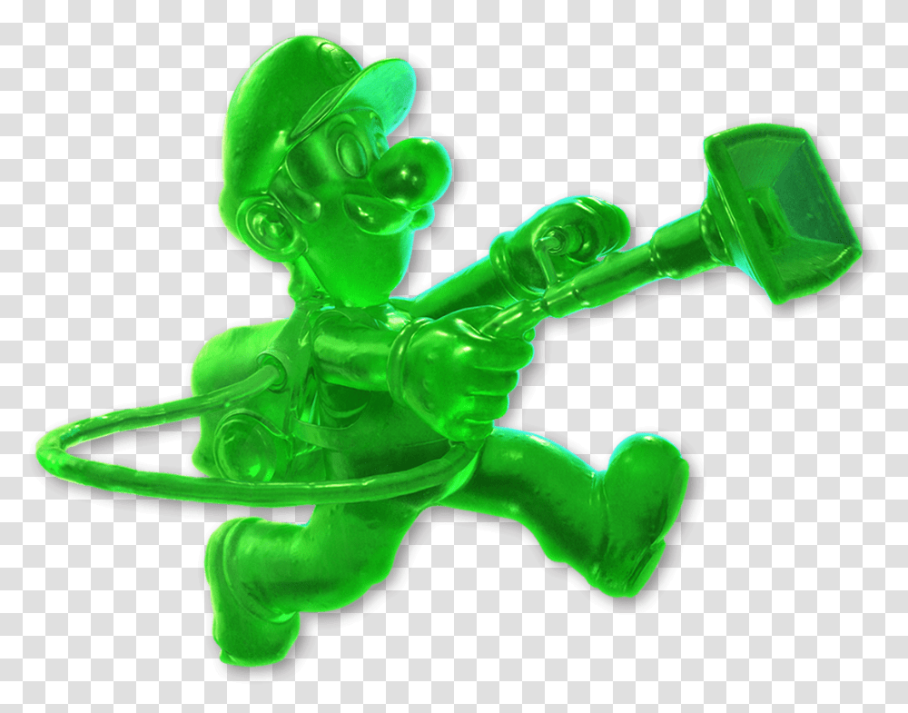 Luigi's Mansion 3 Gooigi, Green, Alien, Toy Transparent Png