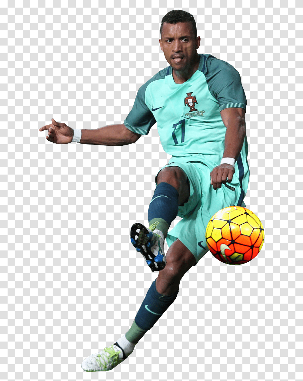 Luis Nani Render Kick Up A Soccer Ball, Person, Sphere, People Transparent Png