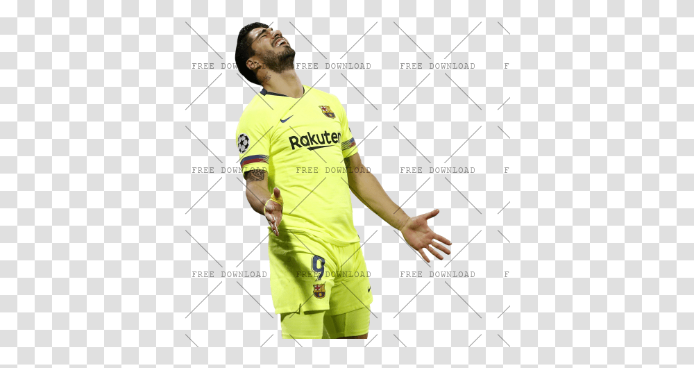 Luis Suarez Cj Image With Player, Clothing, Sphere, Person, Shirt Transparent Png
