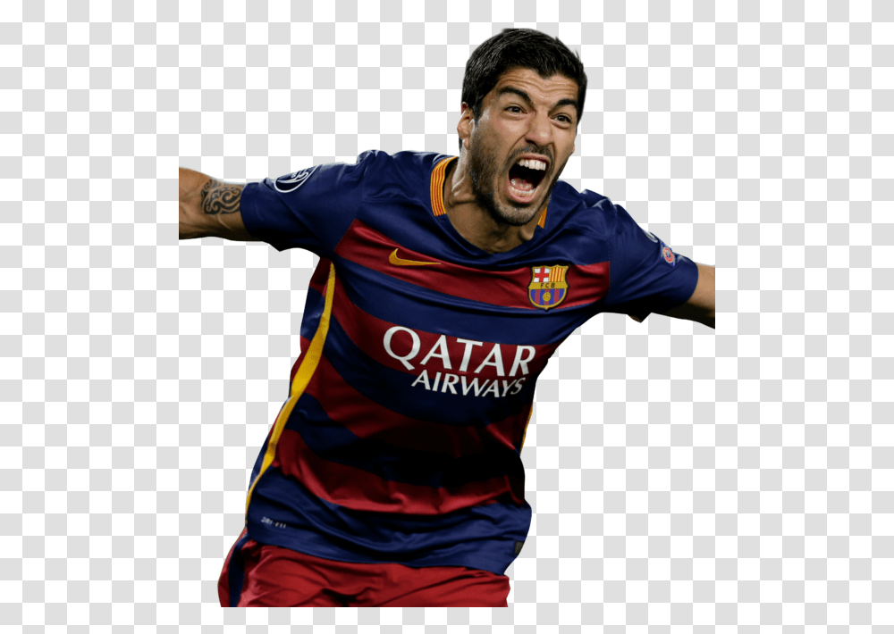 Luis Surez Goal Running Hd Wallpaper Images Luis Suarez Bite Barcelona, Person, Sphere, Sport Transparent Png