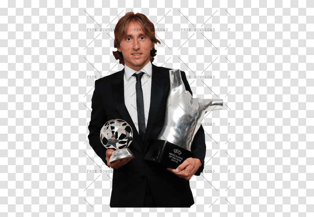 Luka Modric Uefa Player Of The Year, Tie, Accessories, Person, Performer Transparent Png