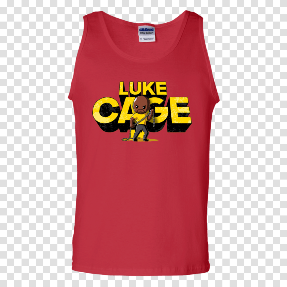 Luke Cage Tank Top, Apparel, T-Shirt, Person Transparent Png