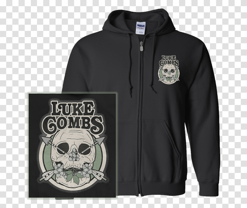 Luke Combs Skull Logo, Apparel, Sweatshirt, Sweater Transparent Png