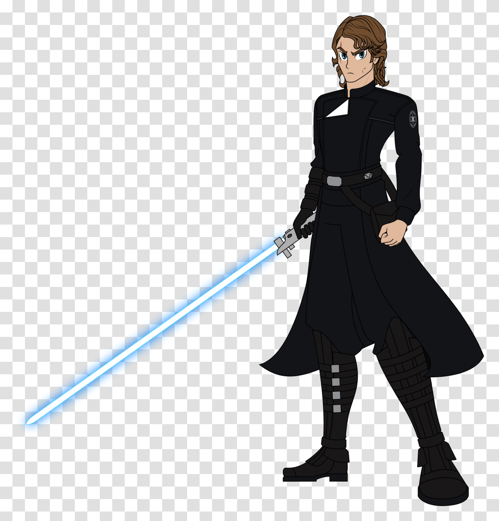 Luke Skywalker Costume Galactic Empire Art Jedi Council Anakin Fanart, Person, Sleeve, Overcoat Transparent Png
