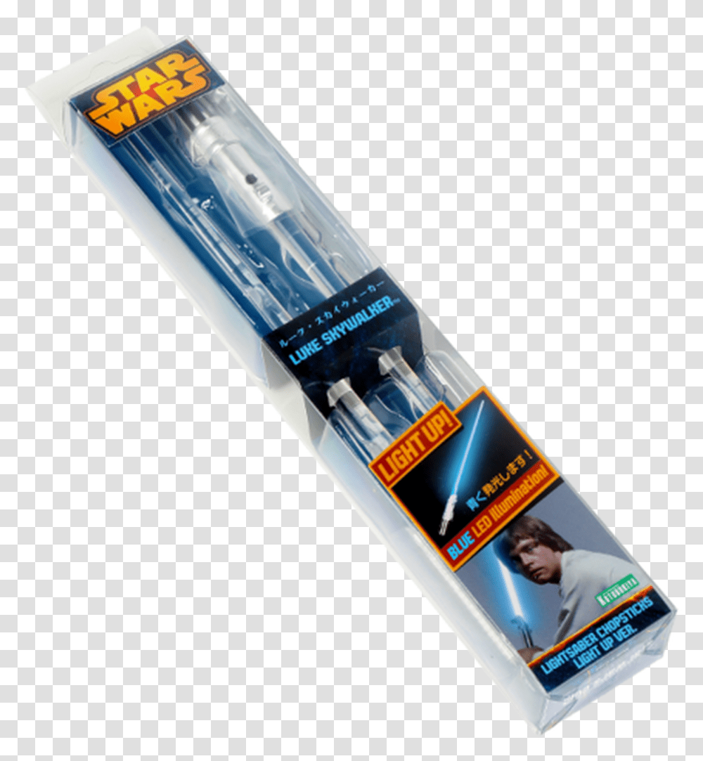 Luke Skywalker Lightsaber Light Up Chopsticks Star Wars Luke Skywalker, Person, Human, Toothpaste, Baseball Bat Transparent Png