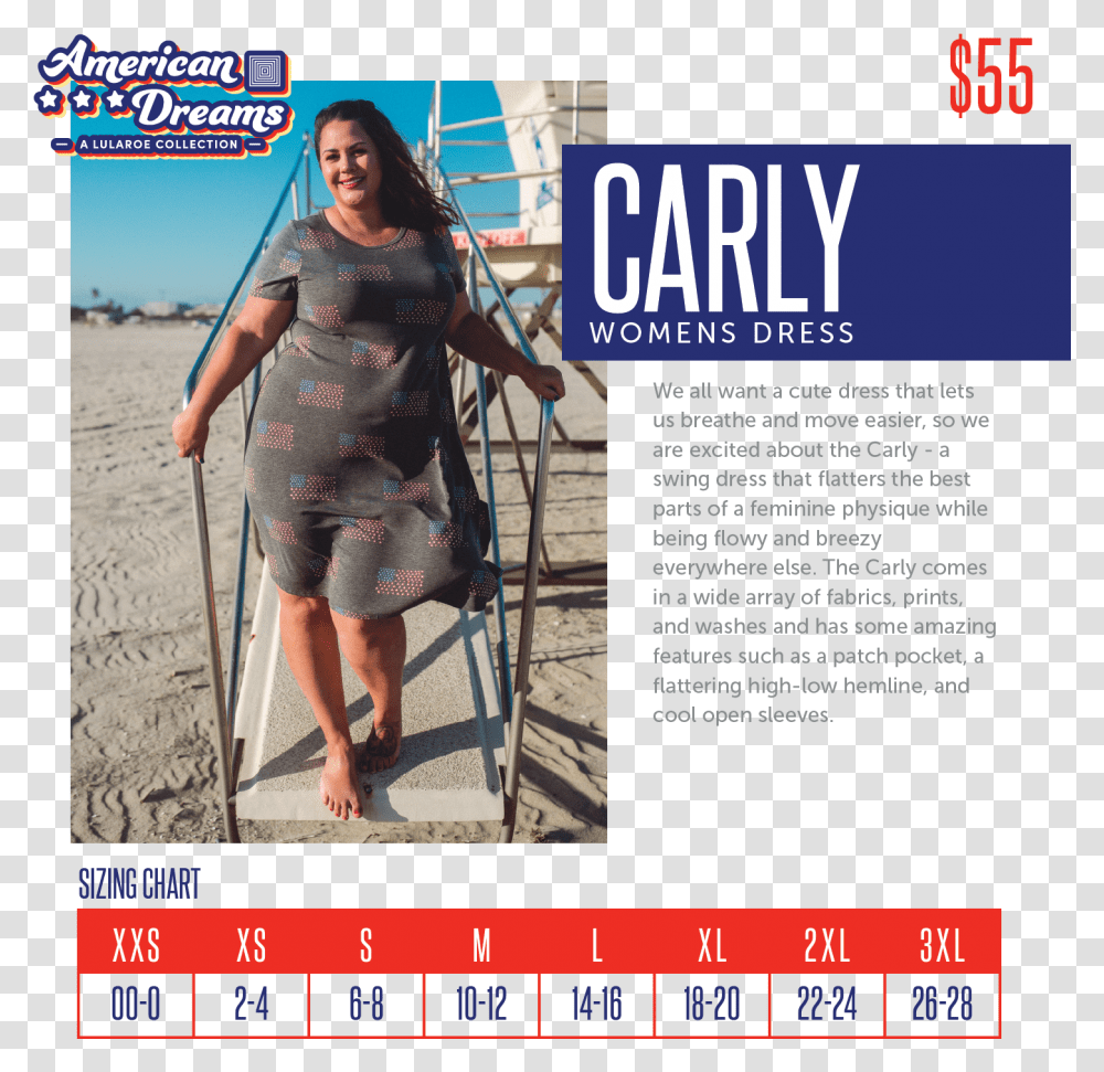 Lularoe Carly Size Chart, Person, Advertisement, Poster Transparent Png