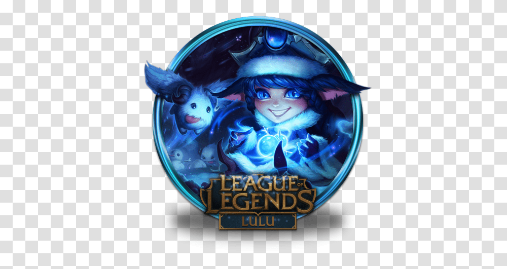 Lulu Icon League Of Legends Gold Border Iconset Fazie69 Lulu Lol, Person, Human, Art Transparent Png
