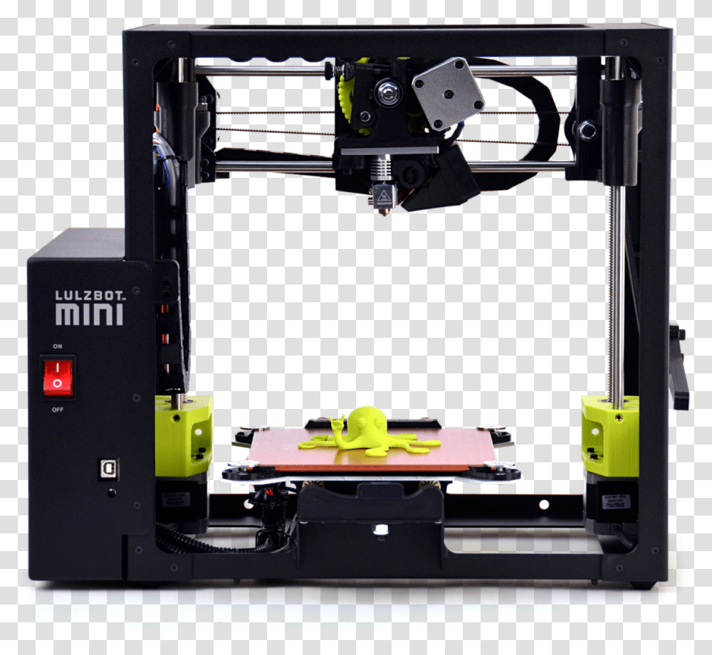 Lulzbot Mini Printer, Machine, Tire, Monitor, Screen Transparent Png