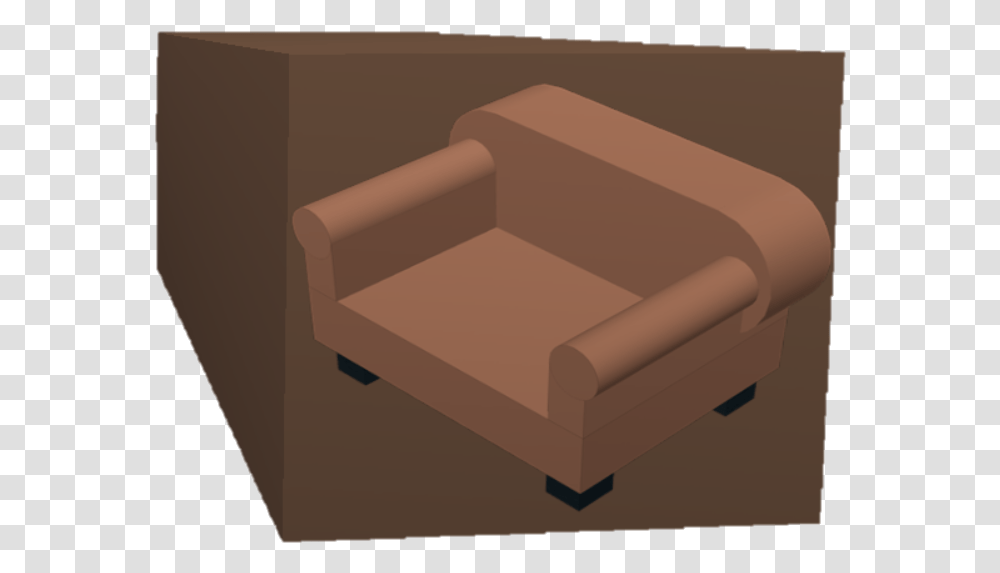 Lumber Tycoon 2 Wiki Club Chair, Box, Furniture, Cardboard Transparent Png